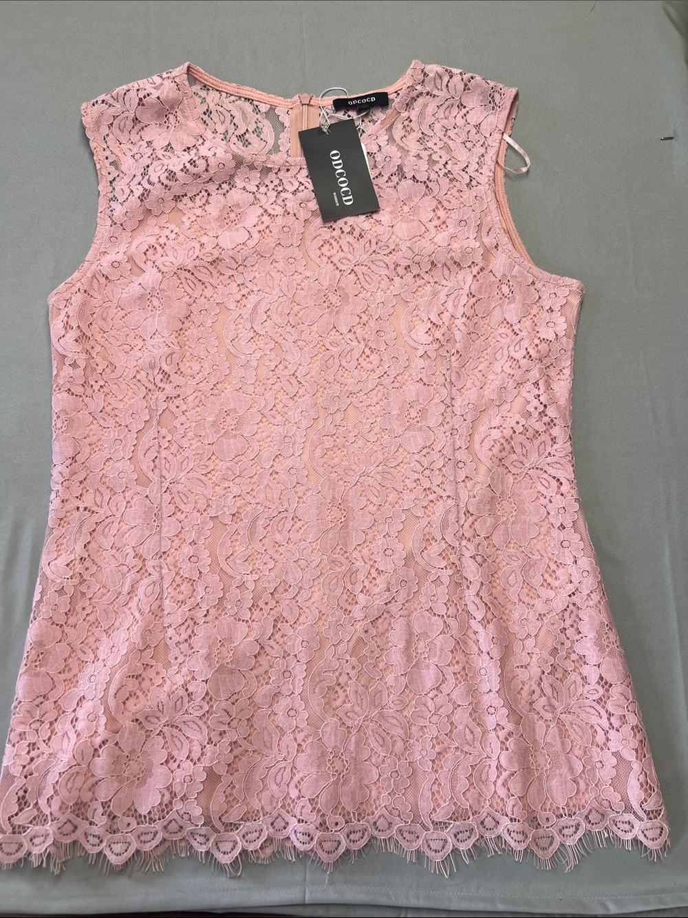 Odogo Pink Lace Sleeveless Blouse